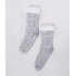Dubbelzijdige fleece sokken Kleur Klaar grijs