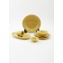 Geel dessertbord van keramiek, D20 cm - MONIKA