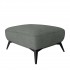 Large fabric footstool, 83x66xH44 cm-HELENA Color BLEU GRIS