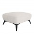 Large fabric footstool, 83x66xH44 cm-HELENA Color Beige