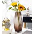Brown glass vase, D8xH29CM