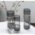 Grey glass vase, D12xH30CM - JANE