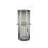 Grey glass vase, D10xH20CM - JANE