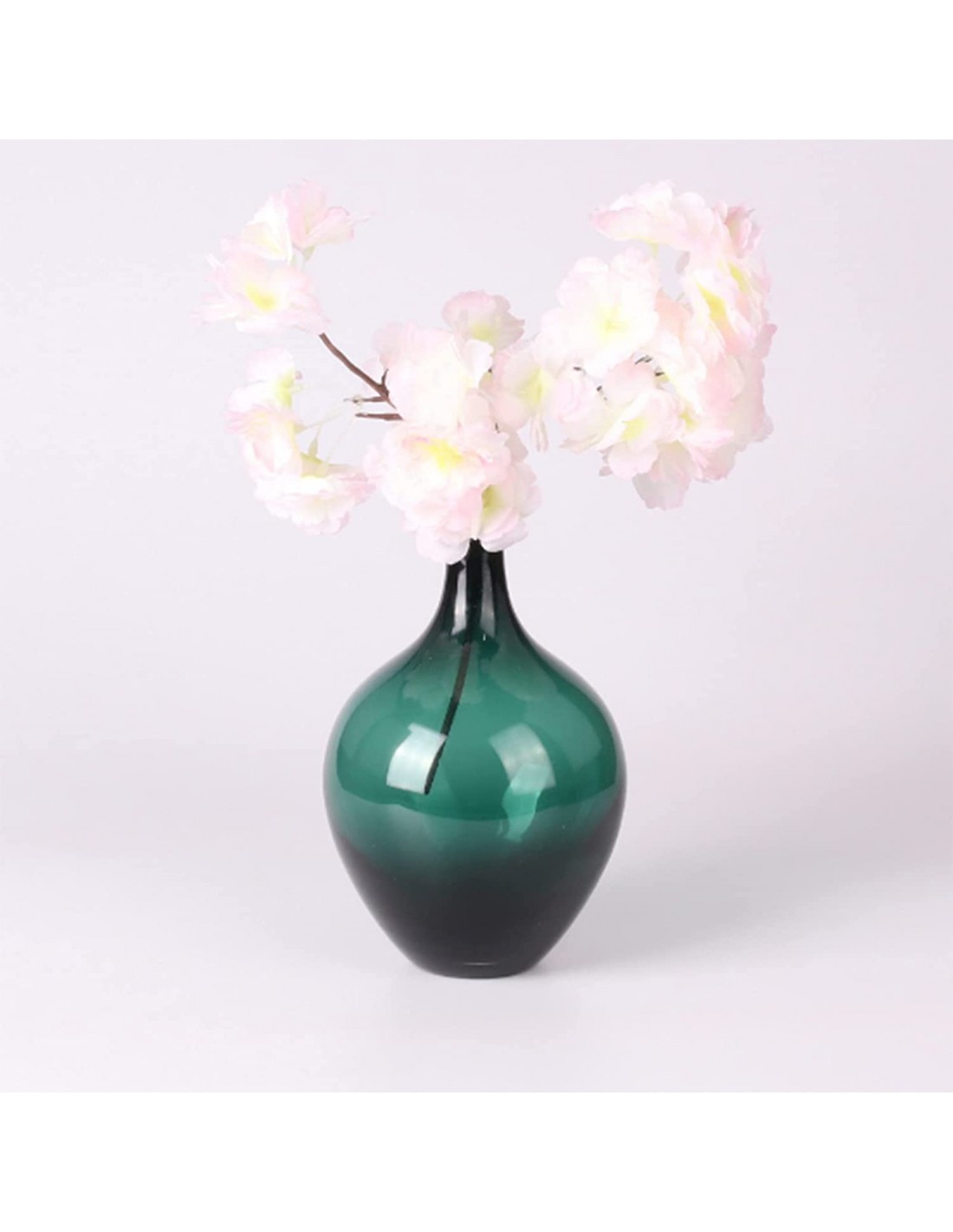 Green glass D13xH21CM vase