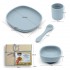 Set of 4 pcs silicone dishes for children - APRIL