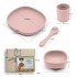 Set 4 pcs vaisselle en silicone pour enfant - APRIL