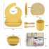 Set of 6 pcs silicone dishes for children - FEBRUARY