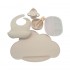 Set of 7 pcs silicone dishes for children - OCTOBER Color Beige
