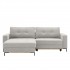 Large corner sofa bed in fabric, 240x166xH86cm - DION Color Beige