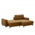 Large corner sofa bed in fabric, 240x166xH86cm - DION