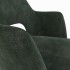 Chaise à accoudoirs en tissu velouré - RITA