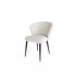 Chair in velvet fabric, 60x59,5xH80 cm - NINA Color Beige