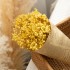 Bouquet of dried and wrapped gypsophila, 100g, H75cm Color Yellow