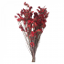 Bouquet of dried and wrapped forget-me-nots, 200g, H60-75 cm Color Red