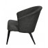 Nils accent chair in soft mottled fabric with black legs