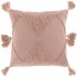 Cotton cushion with pompoms, 45x45cm Color Pink