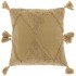 Cotton cushion with pompoms, 45x45cm Color Beige