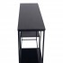 Table d'appoint en métal noir, 110x32xH76 cm