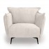 Fabric armchair, 107x100xH90CM - ALEXIA Color Beige