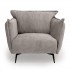 Fabric armchair, 107x100xH90CM - ALEXIA Color Taupe