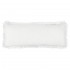 Grand Coussin rectangulaire avec franges en cotton 35x90 cm Couleur Blanc