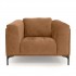 Fabric armchair, 110x89xH80CM - WESTIN Color Brown