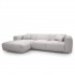 4 seater corner sofa in soft fabric, 280x165xH73CM - CLAUDIA Color Beige