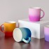 Set de 4 mugs ceram dégradé couleur néon av/anse, 330ml