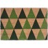 Doormat natural coco TRIANGLES 40x60cm ep 1.5cm Color Green