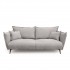 3 seater fabric sofa, 212x100xH90CM - ALEXIA Color Gris clair