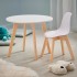 Children's chair in PP, natural legs, 38x31xH47 cm Color White