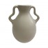 Vase en céramique 2 assorties blanc ou café, 20,5x10xH26 cm