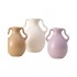 Ceramic vase 2 assorted white or coffee, 20.5x10xH26 cm