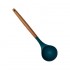 Silicone ladle with wooden handle, 31x8 cm - CUCINA Color Blue