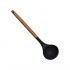 Silicone ladle with wooden handle, 31x8 cm - CUCINA Color Anthracite 