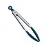 Kitchen tongs 27x3.5cm silicone, metal handle - CUCINA Color Blue