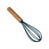 Silicone whisk 24x5.5cm, wooden handle - CUCINA Color Blue