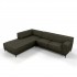 Canapé d'angle 4-5 places en tissu haute qualité, 280x189xH82 cm - KARIA