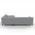 Canapé d'angle 4-5 places en tissu haute qualité, 280x190xH83 cm - KARIA