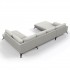 Panoramic sofa in fabric, 370x212xH89cm - HELENA