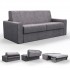 Express 3-seater sofa bed in Vogue fabric + 140cm mattress included Rapido Color Grey