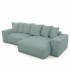 Reversible corner sofa 4-5 seats corduroy, soft seat-ROSSI