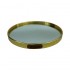 Round mirror presentation tray, D20cm Color Gold