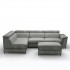 Convertible corner sofa with chest, 272x229xH87 cm - CESAR Color Grey