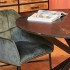 Table de salle à manger ronde avec plateau en marbre, H76 cm-VENISE
