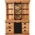 Vitrine vaissellier en bois massif, 160x45x220 cm- MEXICO