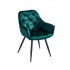 Stain-resistant velour upholstered chair, 59x60xH86cm Color Green