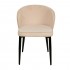 Stain-resistant velvet chair - TREVOR Color Beige