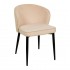Stain-resistant velvet chair - TREVOR