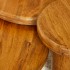 Set of 3 mango wood coffee tables - TORONTO